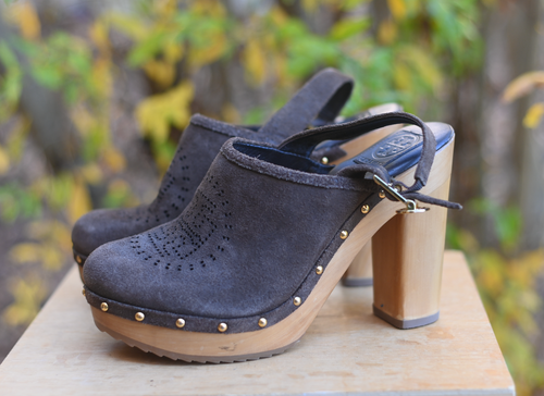 Tory Burch Suede Clog Size: lady US 9.5 Color: Chocolate - Picture 1 of 15