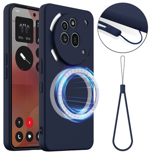 For Nothing Phone (3a) Pro, Skin Touch Feel Liquid Silicone Magnetic Cover Case - 第 10/22 張圖片