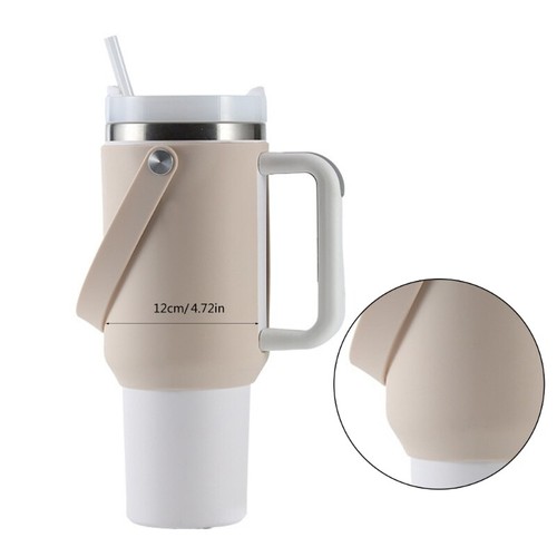 Silicone Water Bottle Sleeve with Handle Carriers Bag Accessory Silicone Sleeve - Picture 8 of 12