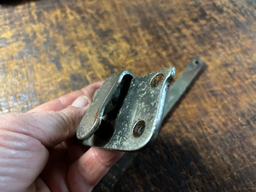Antique Congress Barber's Chair Headrest Lock & Brass Guide. Koken Spare Parts - Picture 8 of 11