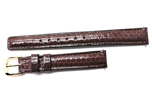 SEIKO LADIES 12 MM  REPLACEMENT LADIES BROWN LEATHER DRESS WATCH BAND 69-12 - Picture 4 of 5