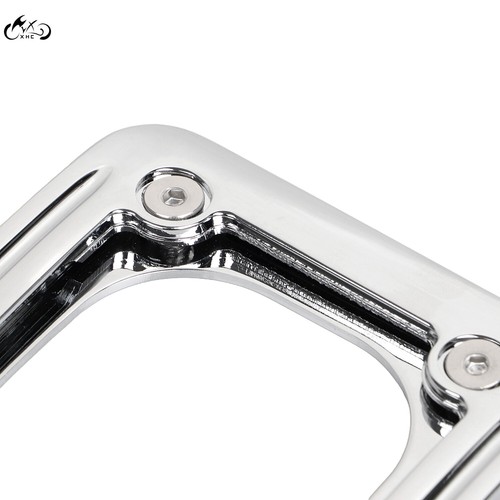 Chrome Laydown Curved License Plate Bracket For Harley Street Road Glide FLTRX - Picture 16 of 20