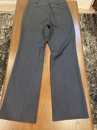 Loft Women's Size 6 Trouser Bootcut Pants Marisa Blue Polyester 1288 - Picture 9 of 11