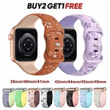 Silicone Band Strap for Apple Watch 10 9 8 7 6 5 4 SE iWatch 41/42/44/45/46/49mm