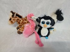 Ty Waddles Penguin Douglas Horse Giraffe 7" Plush Soft Toy Stuffed Animal