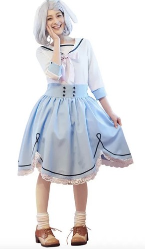 Sanrio Cinnamoroll Women's Cosplay one piece dress Japan KAWAII Cute F/S - Picture 2 of 3