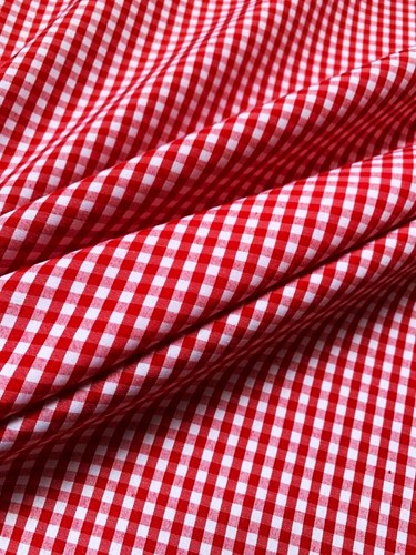 60" Wide 1/8" Colorful Gingham Checkered Poly Cotton Fabric by The Yard - Picture 76 of 92