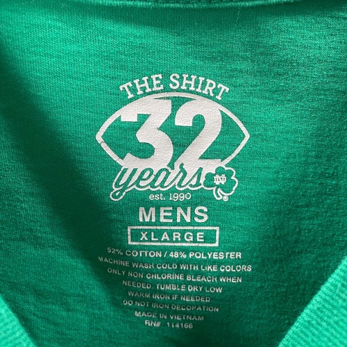 Notre Dame Fighting Irish Shirt Mens Extra Large Green The Shirt Project Logo - Picture 9 of 13