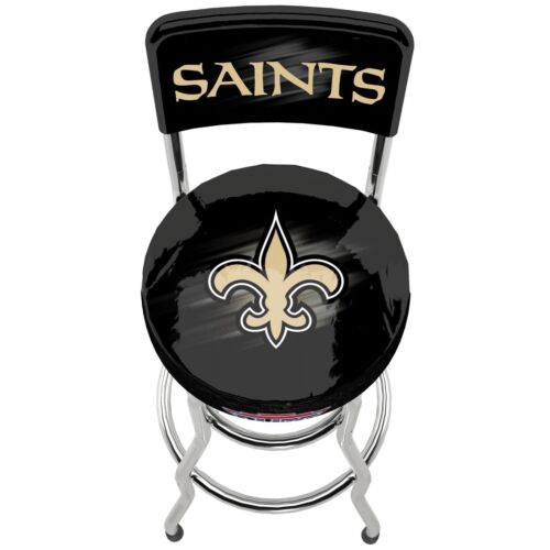 NFL Team Logo Chair Adjustable Swivel Bar Stool High Back Seat Blitz Football - Picture 132 of 192