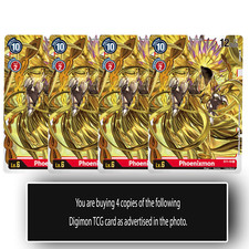 Phoenixmon - ST1-10 R - Rare Digimon TCG Card Playset Red