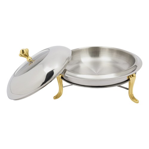 Juego de estufa de comedor buffet plato de frotamiento calentador de alimentos acero inoxidable alimentado con alcohol - Imagen 6 de 11