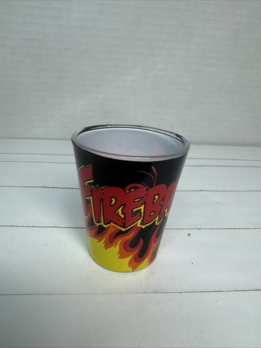 Novelty FIREBALL Shot Glass With Burning Flames.  Pre-owned - Bild 4 von 9