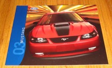 Original 2003 Ford Mustang Sales Brochure Catalog Gt Deluxe Premium Mach 1