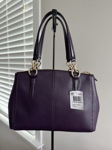 Neu mit Etikett Coach F36704 Mini Christie Carryall Umhängetasche Handtasche aus genarbtem Leder - Bild 4 von 11