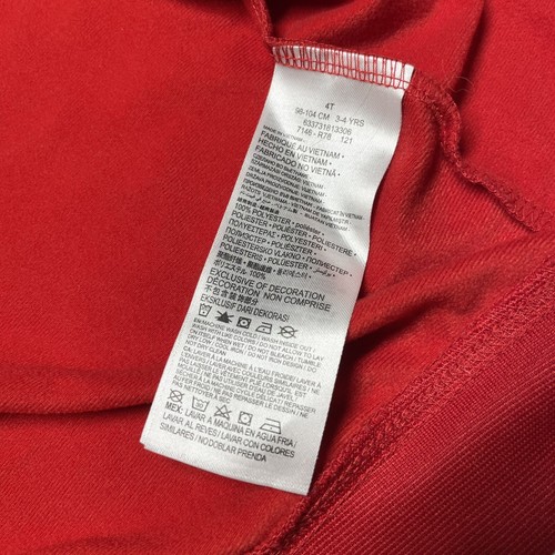 Nike Air Jordan Track Jacket Youth Size 4T Red Full Zip Hip Hop Streetwear Sport - Picture 10 of 10