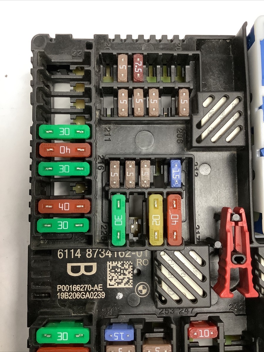 2020 BMW 330i G20 OEM Rear Power Distribution Trunk Fuse Relay Box 