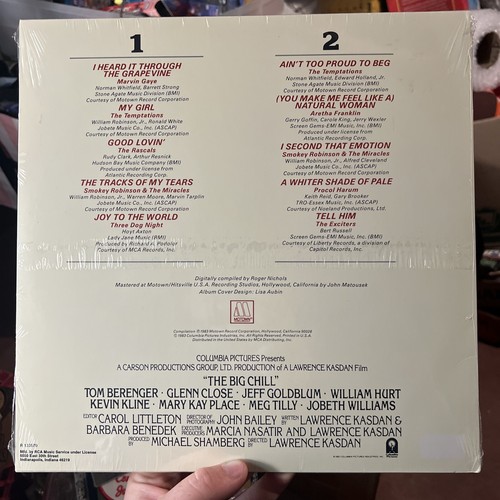THE BIG CHILL Original Soundtrack ORIGINAL 1983 LP NEW SEALED Marvin Gaye Aretha - Picture 3 of 4