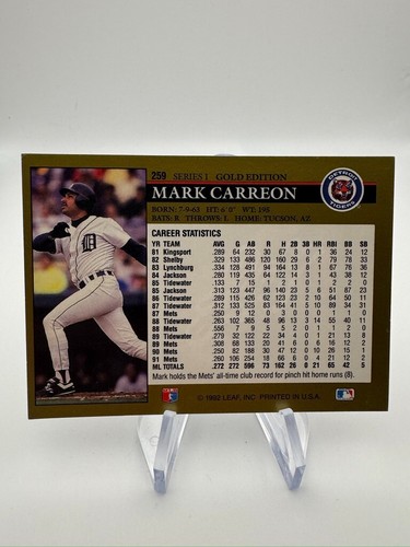 1992 Leaf - Gold Leaf Rookies - Baseball - YOU PICK - Picture 198 of 238