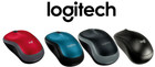 Logitech M185 Wireless Mouse USB for PC Windows, Mac and Linux, Grey Blue Black