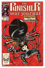 Marvel Punisher War Journal (1988) #9 Jim Lee Potts Black Widow VF+ 8.5