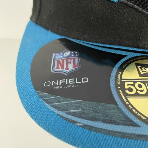 Carolina Panthers NFL New Era 59Fifty Fitted Hat Cap Size 7 Football On Field - Picture 3 of 11