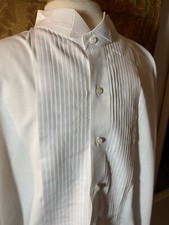 Cardi White Wing Tuxedo Shirt MENS 3X Vintage EUC