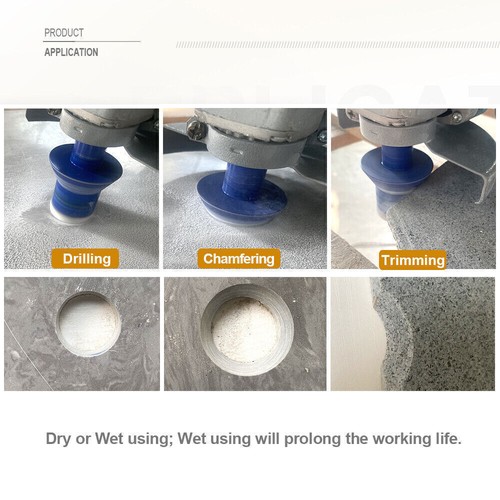 2pcs 35mm Diamond Milling Chamfer Cone Drilling Tile Marble Core Hole Saw 1-3/8" - Picture 5 of 7
