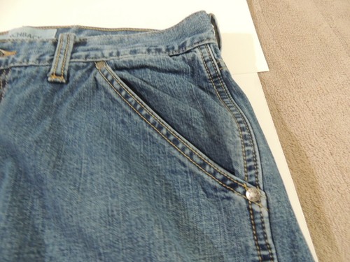 Preowned Men's Levi's Cinchback Navy Blue Jeans~Size 34W/32L - Picture 2 of 12