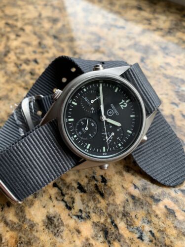 Orologio uomo vintage Seiko RAF pilot chronograph mk1 - Foto 5 di 12