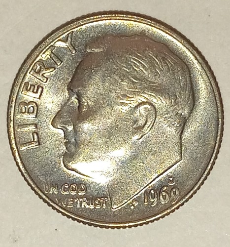 1969 D Rosevelt Dime, nice coin, D-17
