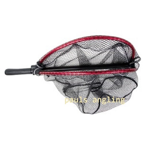Folding Fladen Rubber Mesh Fishing Landing Net Head & Handle 32-336050 - Picture 2 of 3