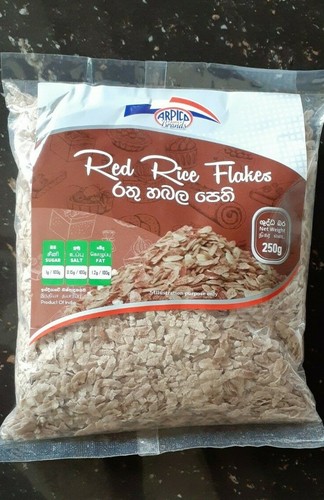 ARPICO Flattened Rice, Poha, Beaten Rice, Red Rice flakes 250g- Product of India
