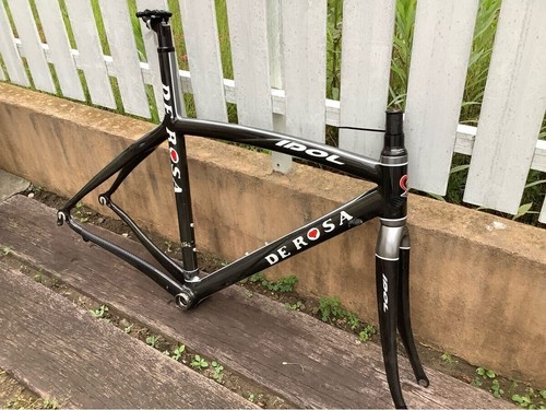 DE ROSA Idol Carbon Frame Set ISP Rim Brake Made in Italy Size 520 F/S From JP - Picture 6 of 10