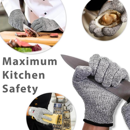 Stab Resistant Butcher Gloves Stainless Steel Wire Metal Mesh Safety Cut Proof - Picture 29 of 63