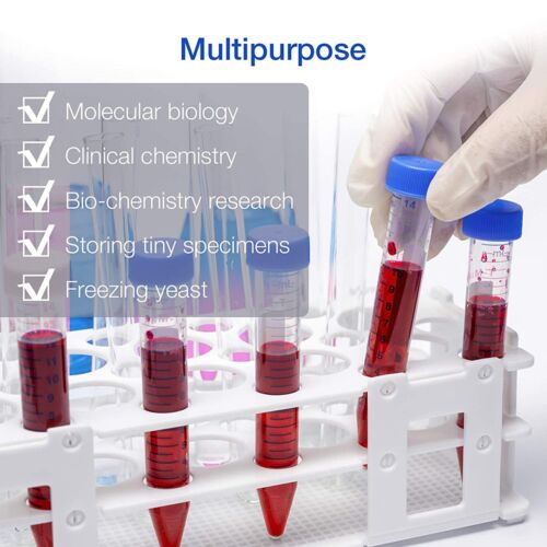 15mL Conical Centrifuge Tubes Clear Plastic Container for Liquid Plant Insects - Picture 12 of 20