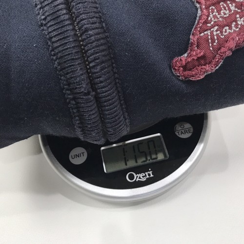 Abercrombie & Fitch Hombres XL Chaqueta de Pista Azul Pesada Cremallera Completa Ala Desgastada Y2K - Imagen 6 de 13