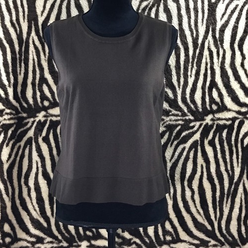 Neu mit Etikett Charter Club Damen Seide Baumwolle fade Westen ärmelloses Top braun Größe P/M - Bild 1 von 6