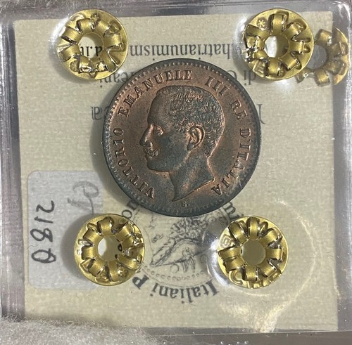 HN Regno d'Italia Vittorio Emanuele III 1903 Cent. 2 Cu FDC GIG#293  q812 - Picture 2 of 2