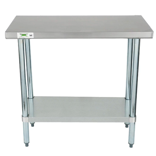 Stainless Steel 18" x 36" Work Prep Shelf Table Commercial Restaurant 18 Gauge - Picture 3 of 12