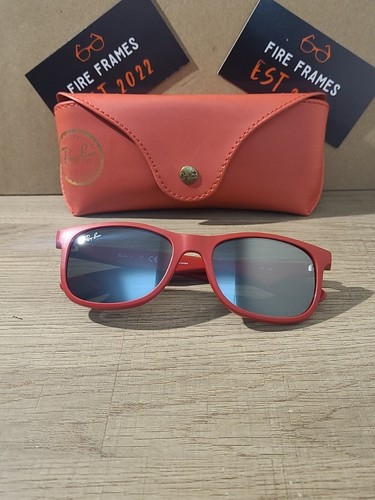 Ray Ban Sunglasses RJ9062S 7015/6G Matte Red Grey Lenses 48-16-125 Kids Jr's - Picture 8 of 8