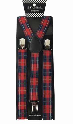 100+ Colors Mens Womens Clip-on Suspenders Elastic Y-Shape Adjustable Braces - Picture 105 of 140