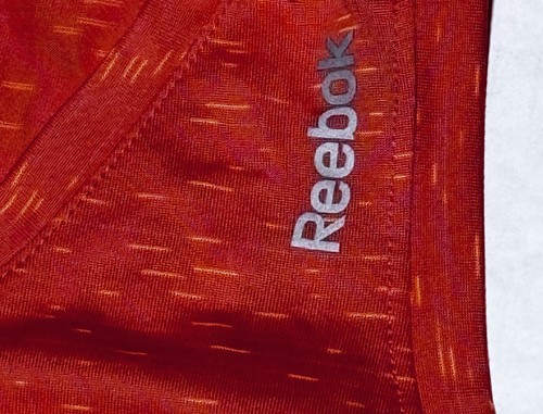 Reebok Fire Coral Speedwick Tank Top Size XL Women’s Athletic Sportswear V-Neck - Picture 4 of 7