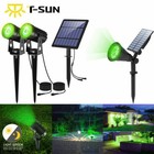 Outdoor Green Solar LED Spot Lights Landscape Solar Power Light Waterproof Lamps