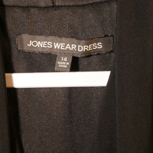 JONES WEAR Women's Black Ruched Halter Marilyn Dress Size 14 Evening Cocktail - Imagen 7 de 11