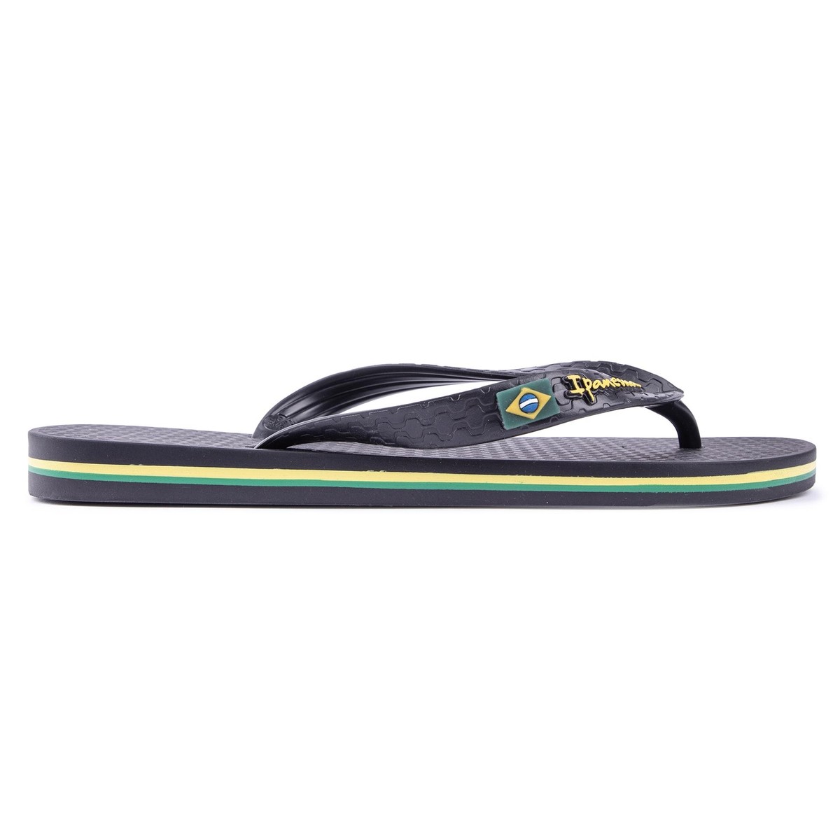 IPANEMA Womens Classic Brazil Flag Flip Flops Sandals Black eBay