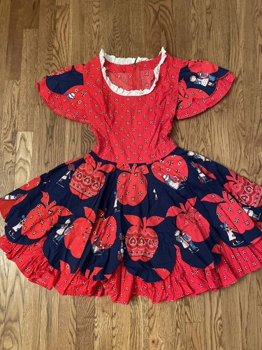 Holly Hobbie Vintage Dress - Small ( by measurements )  - Handmade - Picture 1 of 13