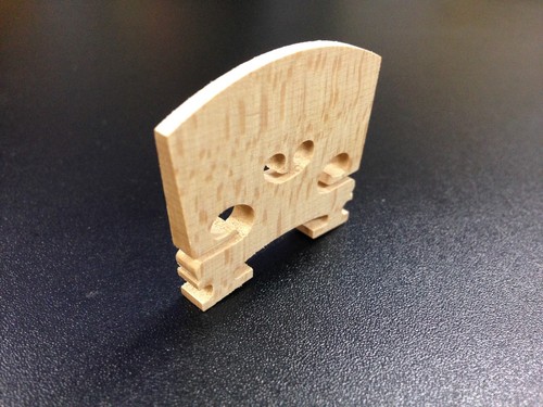 Violin Bridge 3/4 Size, Maple - 48mm(Upper)x39mm(Feet)x38mm(Height) - Bild 6 von 10