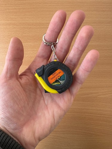 Keychain Tape Measure Mini Retractable Steel Pocket Measuring Ruler 1m/3ft Lock - Picture 13 of 24