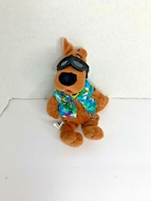 Warner Bros Scooby Doo Bean Bag Plush Stuffed Doll Toy 9 in Hawaiian Tourist