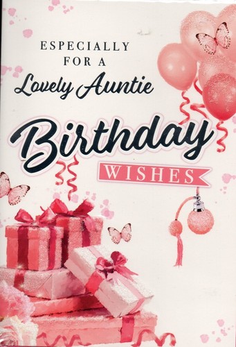 Auntie / Aunt Birthday Card Choice Of Designs Lovely Verses 7"x5" B - Picture 32 of 37